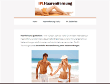 Tablet Screenshot of ipl-haar-entfernung.de